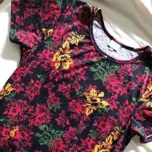 Lularoe Floral Carly Dress XL Extra Large